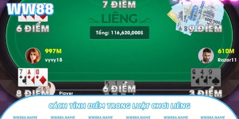 Luật chơi Liêng chi tiết và dễ hiểu cho người mới bắt đầu Cách tính điểm trong luật chơi Liêng