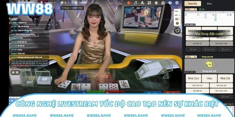 ON Casino – Sảnh casino trực tuyến công nghệ cao Công nghệ livestream tốc độ cao tạo nên sự khác biệt