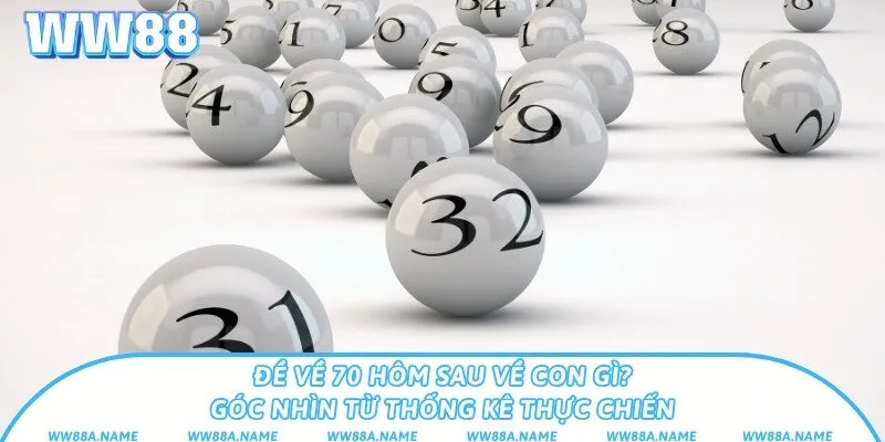 Đề về 70 hôm sau về con gì? Giải mã cầu số chuẩn xác Đề về 70 hôm sau về con gì? Góc nhìn từ thống kê thực chiến